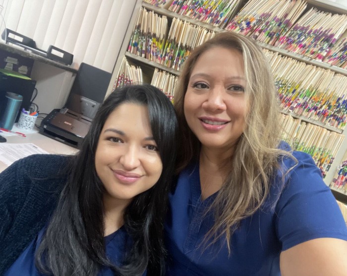 smiling team members